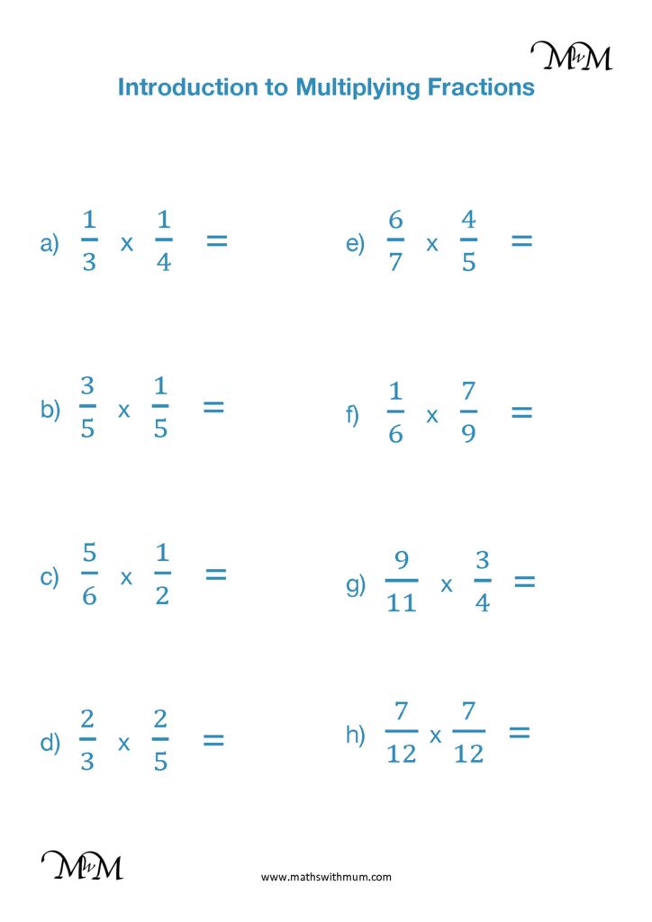 Simplifying Fractions Worksheet