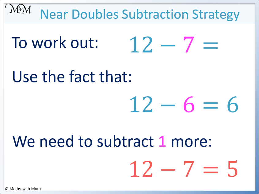 The Near Doubles Addition Strategy Maths With Mum
